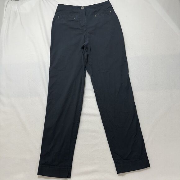 Maeve Pants - Maeve by Anthropologie Women's 2 Black High Rise Flat Front Chino Pants (25x27)